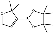 2-(2,2-diMethyl-2,5-dihydrofuran-3-yl)-4,4,5,5-tetraMethyl-1,3,2-dioxaborolane 구조식 이미지