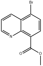 Methyl 5-broMoquinoline-8-carboxylate 구조식 이미지