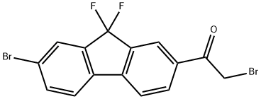 Ethanone, 2-broMo-1-(7-broMo-9,9-difluoro-9H-fluoren-2-yl)- Structure