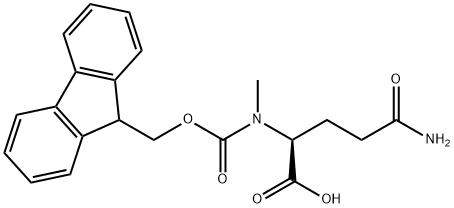 N-alpha-FMoc-N-delta-Methyl-L-glutaMine 구조식 이미지