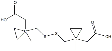 1,1'-[Dithiobis(Methylene)]biscyclopropaneacetic Acid Methyl Ester Structure