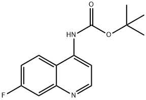 tert-butyl 7-fluoroquinolin-4-ylcarbaMate Structure