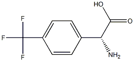 (2R)-2-AMINO-2-[4-(TRIFLUOROMETHYL)PHENYL]ACETIC ACID Structure