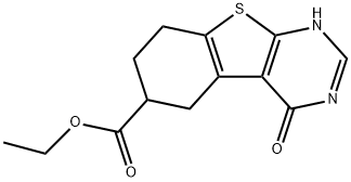 ethyl 4-hydroxy-5,6,7,8-tetrahydrobenzo[4,5]thieno[2,3-d]pyriMidine-6-carboxylate Structure