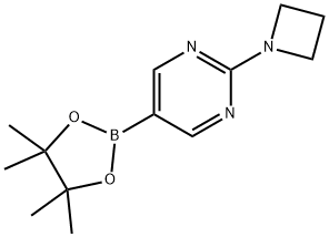 2-(Azetidin-1-yl)-5-(4,4,5,5-tetraMethyl-1,3,2-dioxaborolan-2-yl)pyriMidine Structure