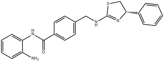 N-(2-AMinophenyl)-4-[[[(4S)-4,5-dihydro-4-phenyl-2-thiazolyl]aMino]Methyl]-benzaMide Structure