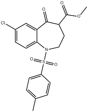 Methyl 7-Chloro-5-oxo-1-tosyl-2,3,4,5,-tetrahydro-1H-benzo[b]azepine-4-carboxylate Structure