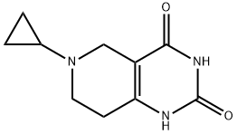 6-cyclopropyl-5,6,7,8-tetrahydropyrido[4,3-d]pyriMidine-2,4-diol Structure