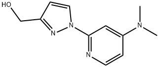 (1-(4-(diMethylaMino)pyridin-2-yl)-1H-pyrazol-3-yl)Methanol 구조식 이미지