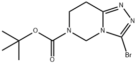 Tert-butyl 3-broMo-7,8-dihydro-[1,2,4]triazolo[4,3-c]pyriMidine-6(5H)-carboxylate Structure