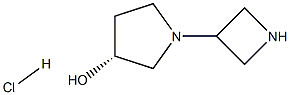 (R)-1-(Azetidin-3-yl)pyrrolidin-3-ol hydrochloride Structure