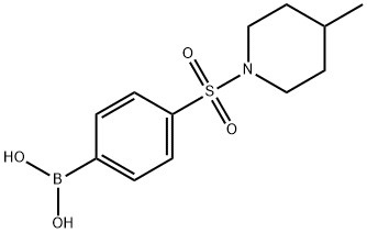 4-(4-Methylpiperidin-1-ylsulfonyl)phenylboronic acid Structure