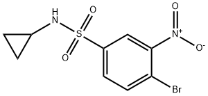 4-broMo-N-cyclopropyl-3-nitrobenzenesulfonaMide 구조식 이미지