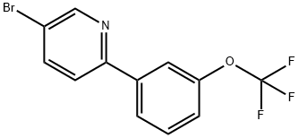 5-broMo-2-(3-(trifluoroMethoxy)phenyl)pyridine 구조식 이미지