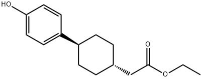 ethyl 2-((1r,4r)-4-(4-hydroxyphenyl)cyclohexyl)acetate Structure