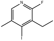 3-Ethyl-2-fluoro-4-iodo-5-methylpyridine Structure