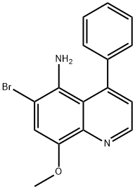 6-BroMo-8-Methoxy-4-phenylquinolin-5-aMine Structure