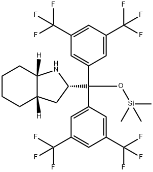 (2S,3aS,7aS)-2-[bis[3,5-bis(trifluoroMethyl)phenyl][(triMethylsilyl)oxy]Methyl]octahydro-1H-Indole Structure