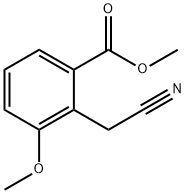 메틸2-(시아노메틸)-3-메톡시벤조에이트 구조식 이미지