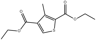 Diethyl 3-Methylthiophene-2,4-dicarboxylate Structure