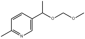 5-(1-(MethoxyMethoxy)ethyl)-2-Methylpyridine Structure