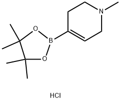 1-Methyl-4-(4,4,5,5-tetraMethyl-1,3,2-dioxaborolan-2-yl)-1,2,3,6-tetrahydropyridine hydrochloride Structure
