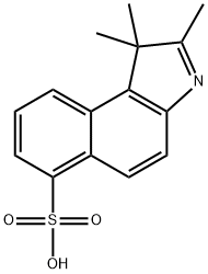 1,1,2-TriMethyl-1H-benzo[e]indole-6-sulfonic acid Structure