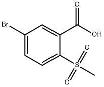 5-BroMo-2-(Methylsulfonyl)benzoic acid 구조식 이미지