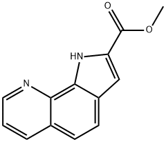 Methyl 1H-pyrrolo[3,2-h]quinoline-2-carboxylate 구조식 이미지