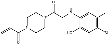 1469337-95-8 1-(4-(2-((4-chloro-2-hydroxy-5-iodophenyl)aMino)acetyl)piperazin-1-yl)prop-2-en-1-one