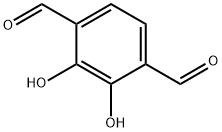 1,4-Benzenedicarboxaldehyde, 2,3-dihydroxy- 구조식 이미지