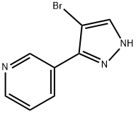 3-(4-BroMo-1H-pyrazol-3-yl)pyridine Structure