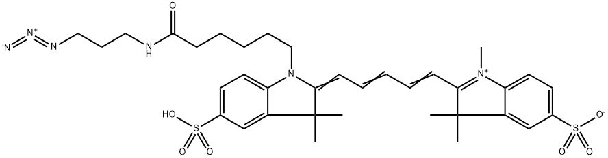 3H-IndoliuM, 2-[5-[1-[6-[(3-azidopropyl)aMino]-6-oxohexyl]-1,3-dihydro-3,3-diMethyl-5-sulfo-2H-indol-2-ylidene]-1,3-pentadien-1-yl]-1,3,3-triMethyl-5-sulfo-, inner salt Structure