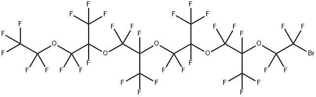 1-BroMo-1,1,2,2,4,5,5,7,8,8,10,11,11,13,14,14,16,16,17,17,17-henicosafluoro-4,7,10,13-tetrakis(trifluoroMethyl)-3,6,9,12,15-pentaoxaheptadecane Structure