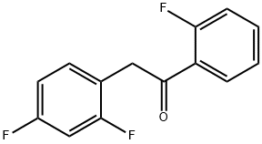 2-(2,4-Difluorophenyl)-1-(2-fluorophenyl)ethanone 구조식 이미지