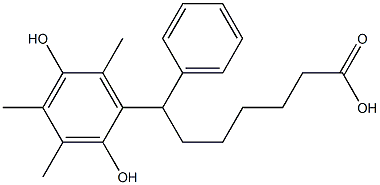 7-(2,5-Dihydroxy-3,4,6-triMethylphenyl)-7-phenylheptanoic acid Structure