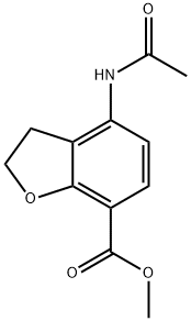 Methyl 4-acetaMido-2,3-dihydro-1-benzofuran-7-carboxylate 구조식 이미지