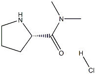 (S)-N,N-DiMethyl-2-pyrrolidinecarboxaMide HCl Structure