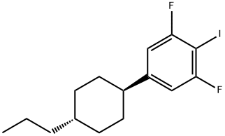 1,3-디플루오로-2-요오도-5-(트랜스-4-프로필사이클로헥실)벤젠 구조식 이미지