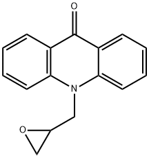 10-(옥시란-2-일메틸)아크리딘-9(10H)-온 구조식 이미지