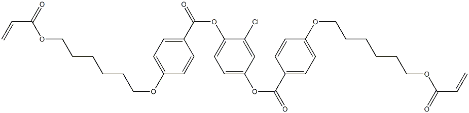 2-Chloro-1,4-phenylene bis[4-[6-(acryloyloxy)hexyloxy]benzoate] 구조식 이미지