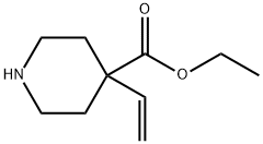 4-Vinyl-piperidine-4-carboxylic acid ethyl ester 구조식 이미지