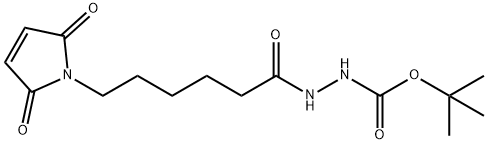 1H-Pyrrole-1-hexanoic acid, 2,5-dihydro-2,5-dioxo-, 2-[(1,1-diMethylethoxy)carbonyl]hydrazide 구조식 이미지