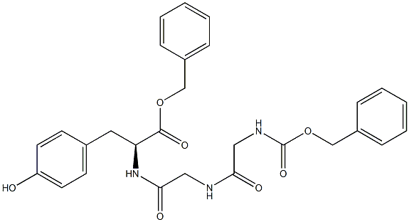 CARBOBENZYLOXYGLYCYLGLYCYL-L-TYROSINE BENZYL ESTER Structure