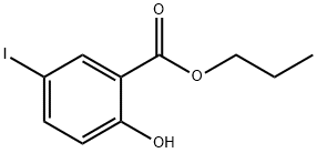 Propyl 2-hydroxy-5-iodobenzoate 구조식 이미지