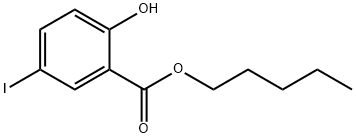 Pentyl 2-hydroxy-5-iodobenzoate 구조식 이미지