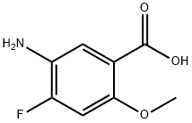 5-AMino-4-fluoro-2-Methoxy-benzoic acid Structure