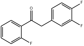 2-(3,4-Difluorophenyl)-1-(2-fluorophenyl)ethanone Structure
