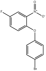 1-(4-bromophenoxy)-4-fluoro-2-nitrobenzene Structure