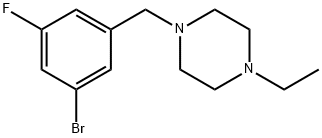 1-(3-broMo-5-fluorobenzyl)-4-ethylpiperazine Structure
